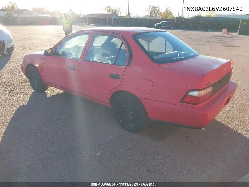 1997 Toyota Corolla Ce VIN: 1NXBA02E6VZ607840 Lot: 40846834