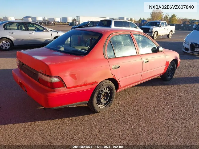 1997 Toyota Corolla Ce VIN: 1NXBA02E6VZ607840 Lot: 40846834