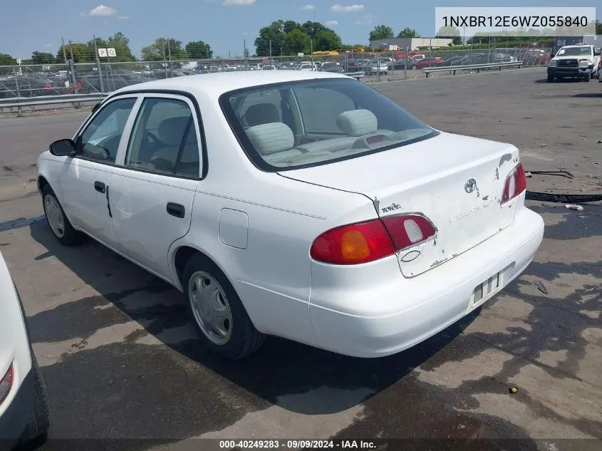 1998 Toyota Corolla Ve VIN: 1NXBR12E6WZ055840 Lot: 40249283