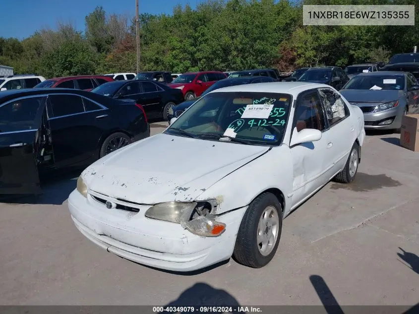 1998 Toyota Corolla Le VIN: 1NXBR18E6WZ135355 Lot: 40349079