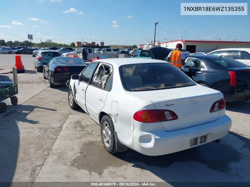 1998 Toyota Corolla Le VIN: 1NXBR18E6WZ135355 Lot: 40349079