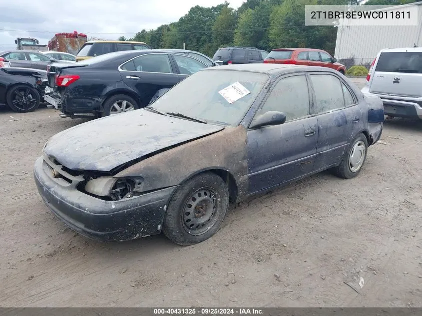 1998 Toyota Corolla Le VIN: 2T1BR18E9WC011811 Lot: 40431325