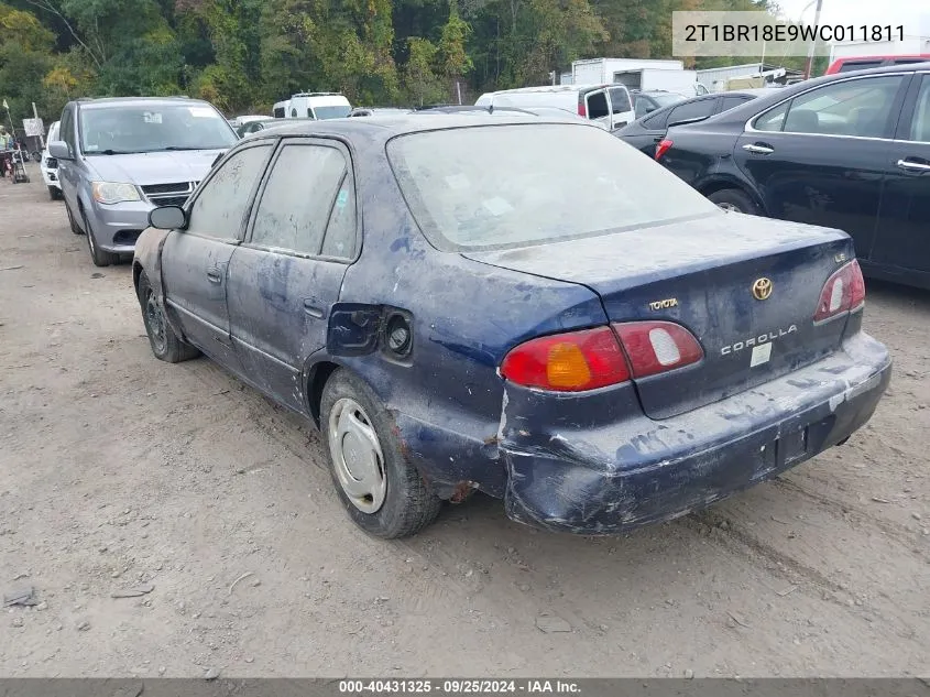 1998 Toyota Corolla Le VIN: 2T1BR18E9WC011811 Lot: 40431325