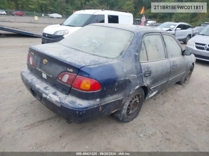 1998 Toyota Corolla Le VIN: 2T1BR18E9WC011811 Lot: 40431325