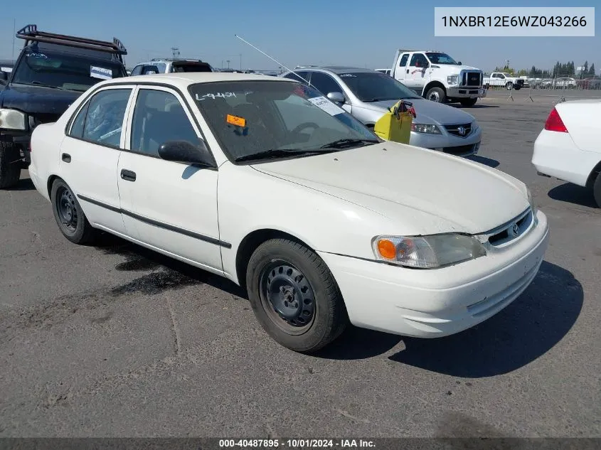 1998 Toyota Corolla Ce VIN: 1NXBR12E6WZ043266 Lot: 40487895