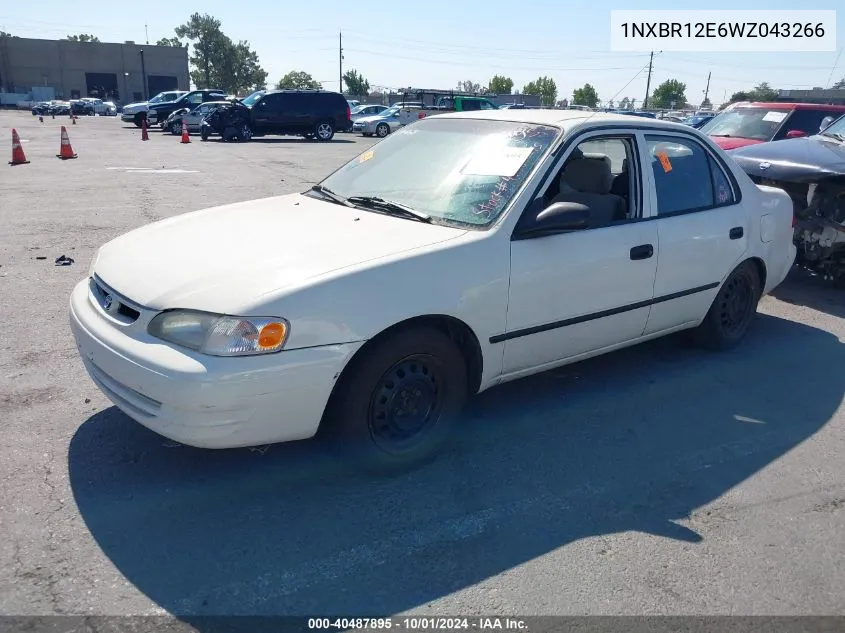 1998 Toyota Corolla Ce VIN: 1NXBR12E6WZ043266 Lot: 40487895