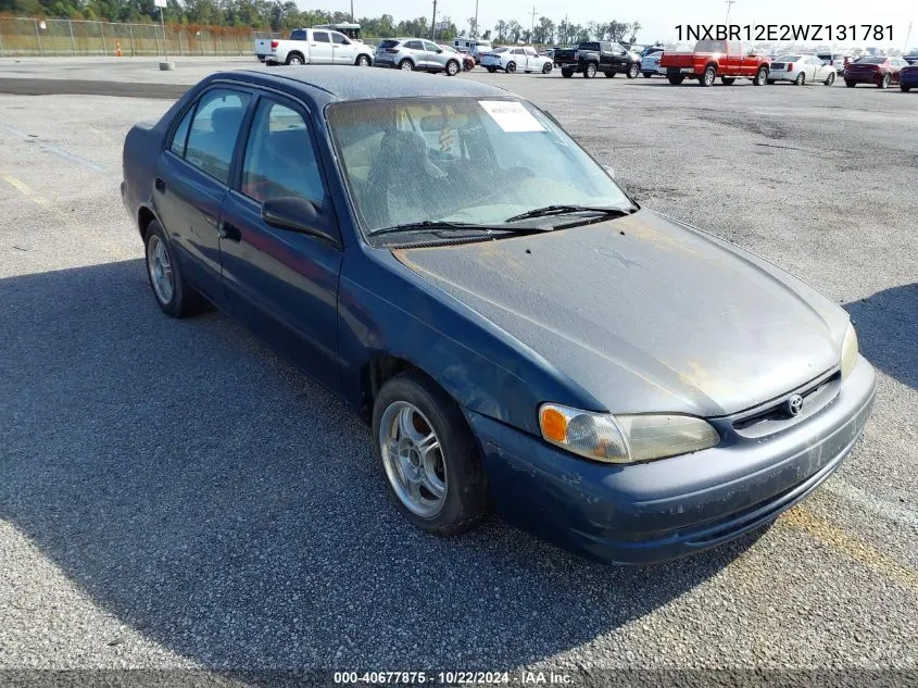 1998 Toyota Corolla Ce VIN: 1NXBR12E2WZ131781 Lot: 40677875