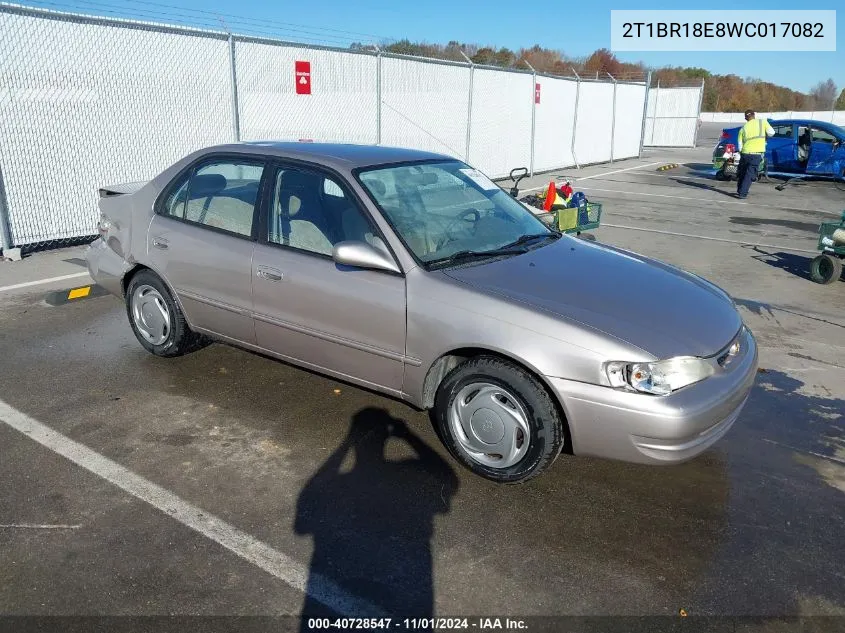 2T1BR18E8WC017082 1998 Toyota Corolla Le