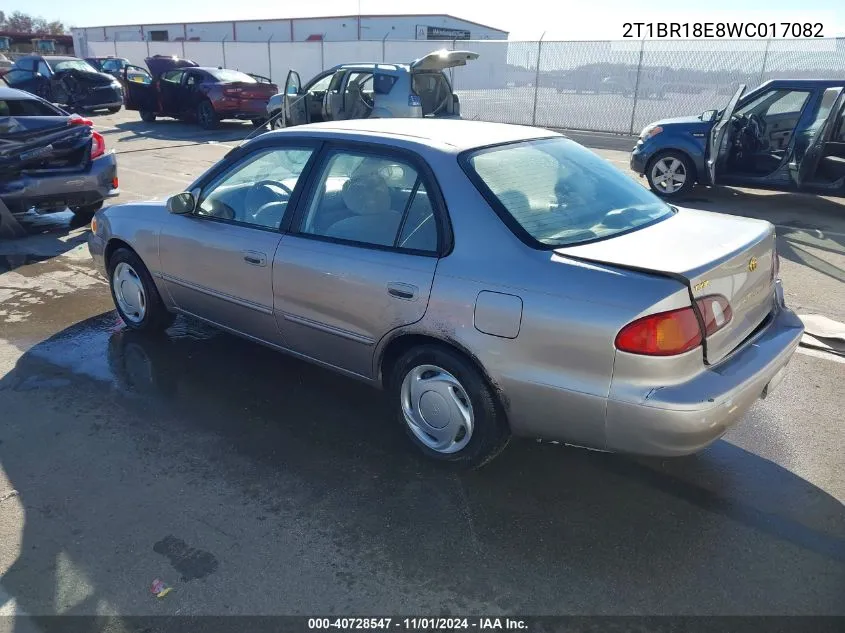 2T1BR18E8WC017082 1998 Toyota Corolla Le