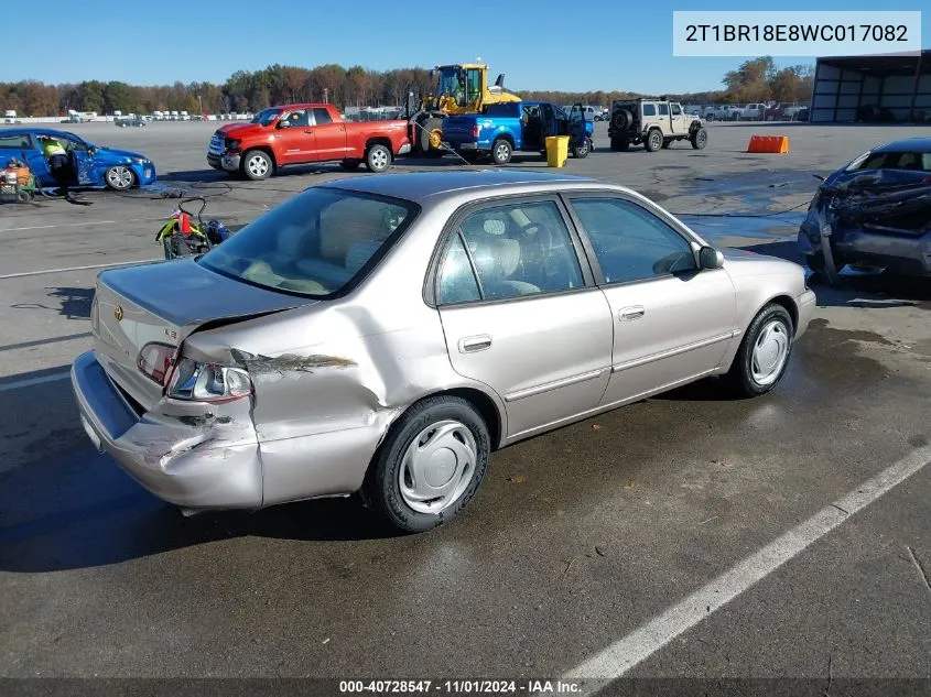 2T1BR18E8WC017082 1998 Toyota Corolla Le