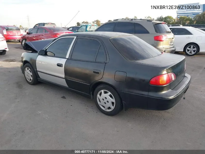 1998 Toyota Corolla Ce VIN: 1NXBR12E3WZ100863 Lot: 40777171