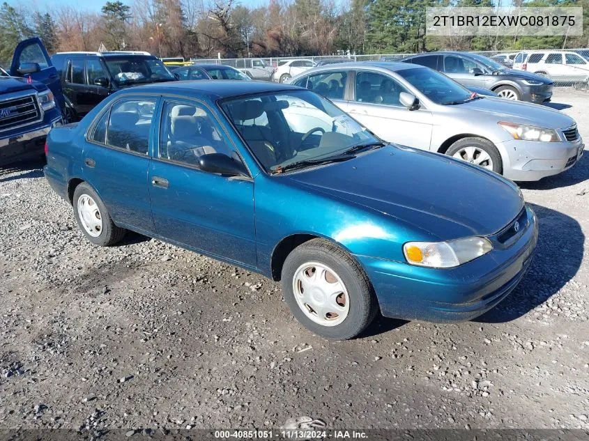 1998 Toyota Corolla Ve VIN: 2T1BR12EXWC081875 Lot: 40851051