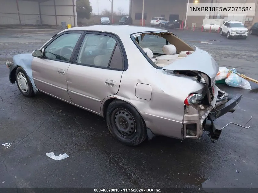 1998 Toyota Corolla Le VIN: 1NXBR18E5WZ075584 Lot: 40879010