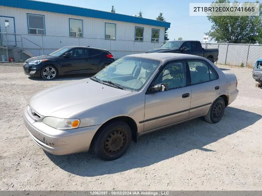 1999 Toyota Corolla Ve/Ce/Le VIN: 2T1BR12E0XC741665 Lot: 12062597