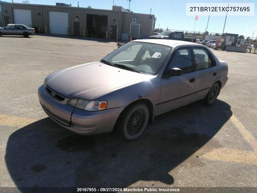 1999 Toyota Corolla Ce VIN: 2T1BR12E1XC757695 Lot: 20167955