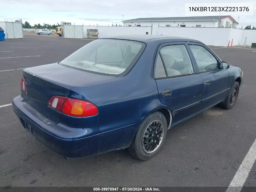 1999 Toyota Corolla Ce VIN: 1NXBR12E3XZ221376 Lot: 39978947