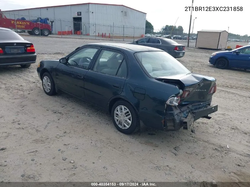 1999 Toyota Corolla Ve VIN: 2T1BR12E3XC231858 Lot: 40354153