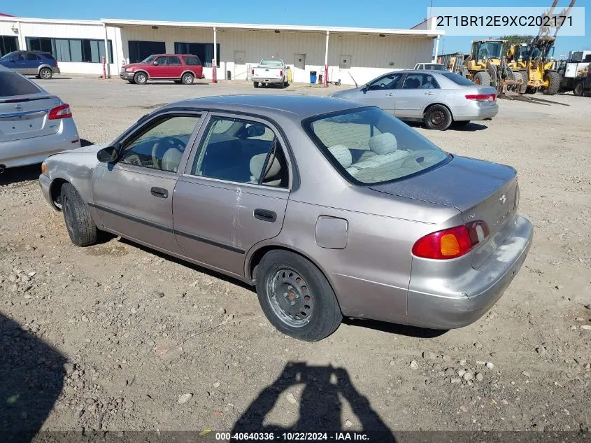 1999 Toyota Corolla Ce VIN: 2T1BR12E9XC202171 Lot: 40640336