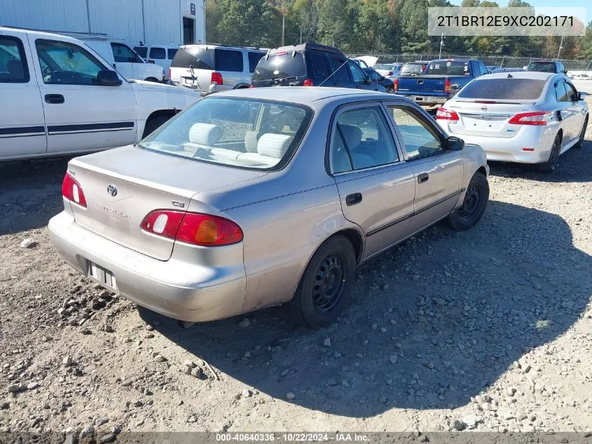 1999 Toyota Corolla Ce VIN: 2T1BR12E9XC202171 Lot: 40640336