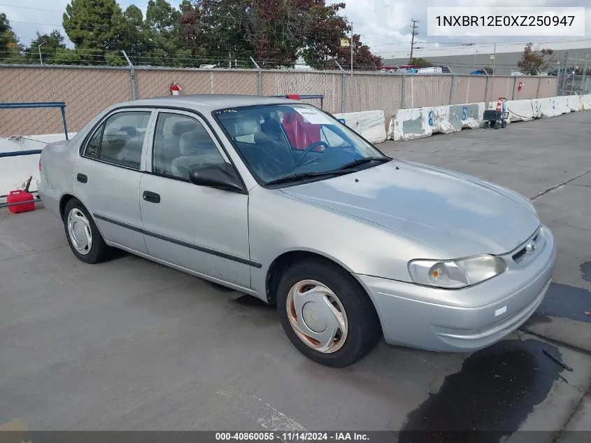 1999 Toyota Corolla Ce VIN: 1NXBR12E0XZ250947 Lot: 40860055