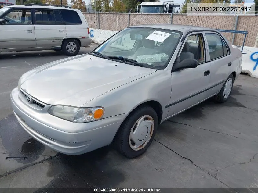 1999 Toyota Corolla Ce VIN: 1NXBR12E0XZ250947 Lot: 40860055