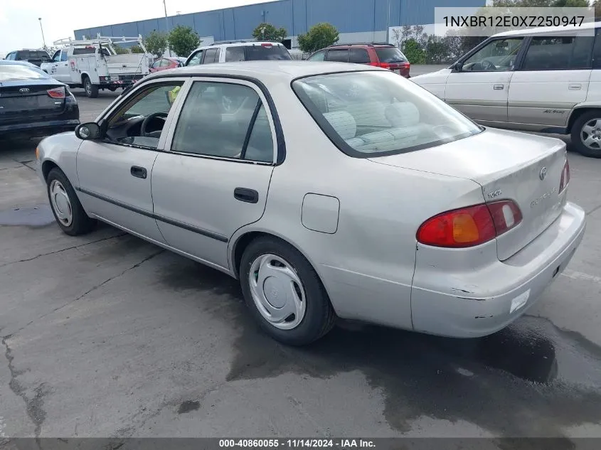 1999 Toyota Corolla Ce VIN: 1NXBR12E0XZ250947 Lot: 40860055