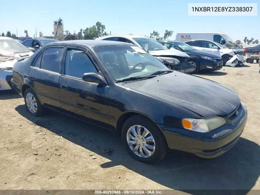 2000 Toyota Corolla Le VIN: 1NXBR12E8YZ338307 Lot: 40293945