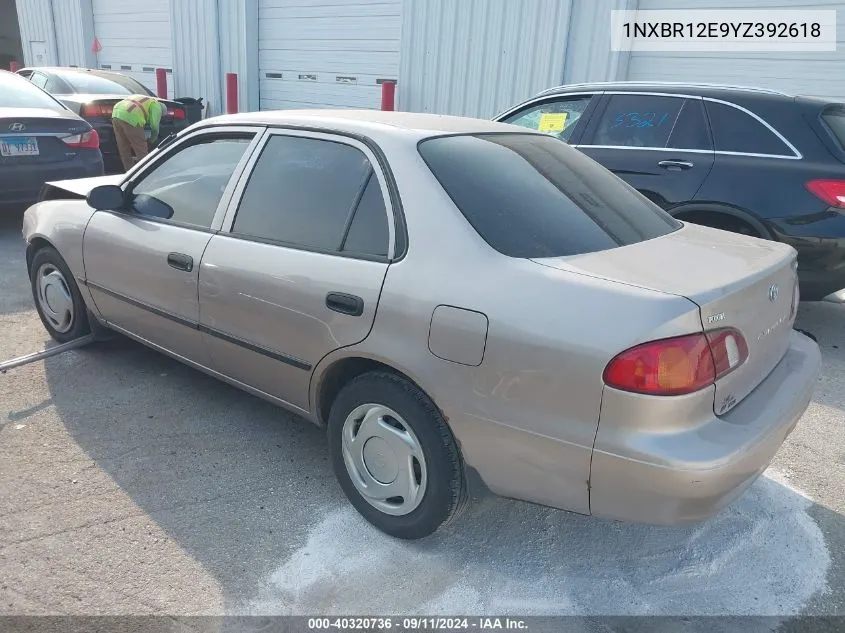 2000 Toyota Corolla Ve/Ce/Le VIN: 1NXBR12E9YZ392618 Lot: 40320736