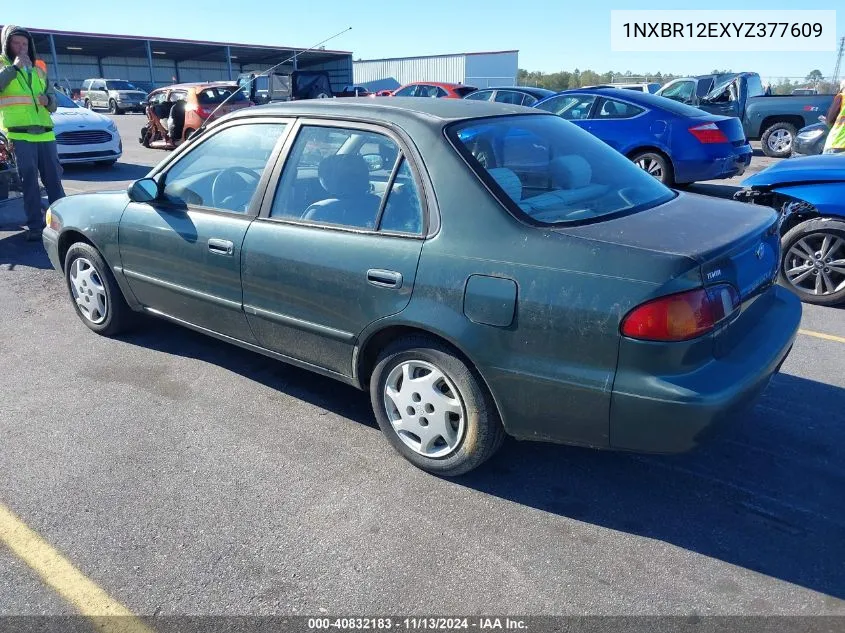 2000 Toyota Corolla Le VIN: 1NXBR12EXYZ377609 Lot: 40832183