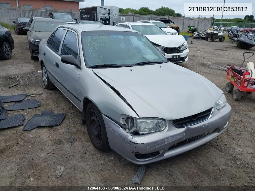 2001 Toyota Corolla VIN: 2T1BR12E01C853812 Lot: 12064183