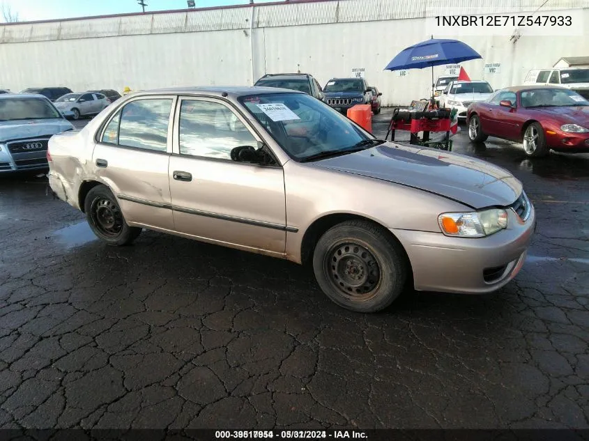 2001 Toyota Corolla Ce VIN: 1NXBR12E71Z547933 Lot: 39517954