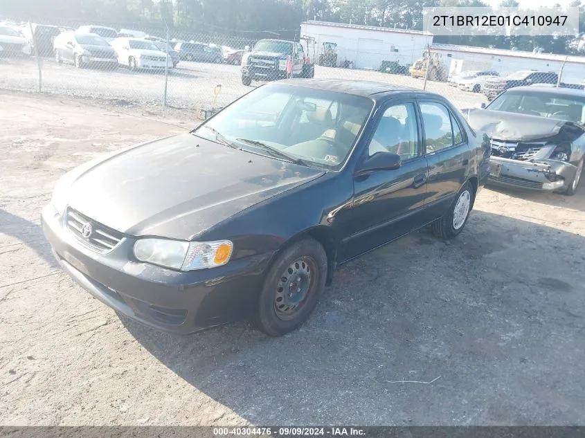 2001 Toyota Corolla Ce VIN: 2T1BR12E01C410947 Lot: 40304476