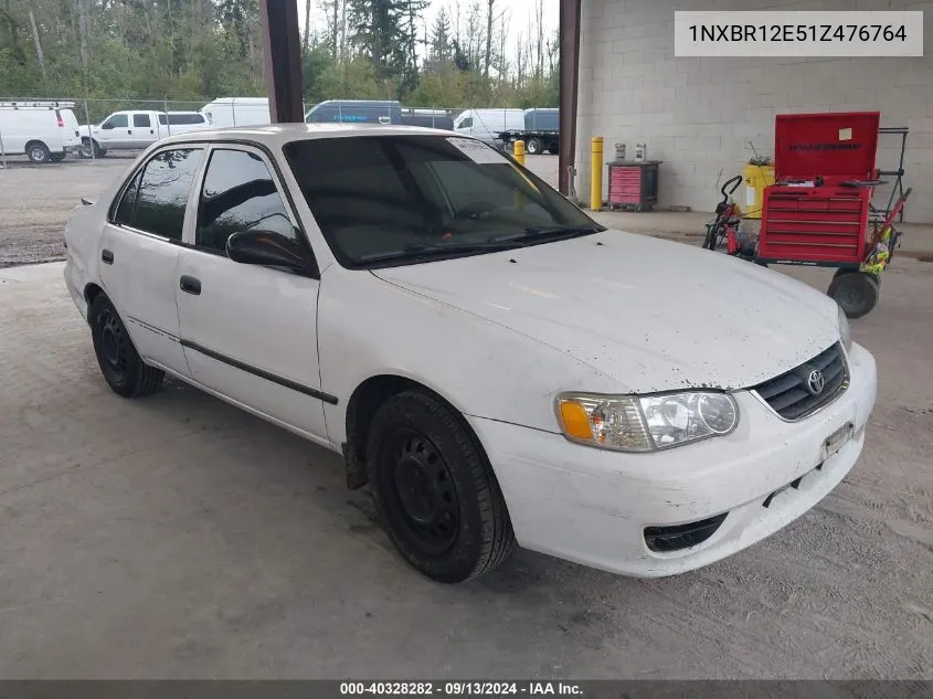 2001 Toyota Corolla Ce/Le/S VIN: 1NXBR12E51Z476764 Lot: 40328282