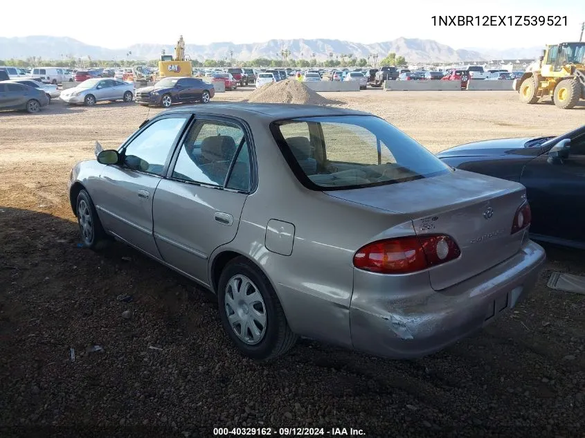 2001 Toyota Corolla Ce/Le/S VIN: 1NXBR12EX1Z539521 Lot: 40329162