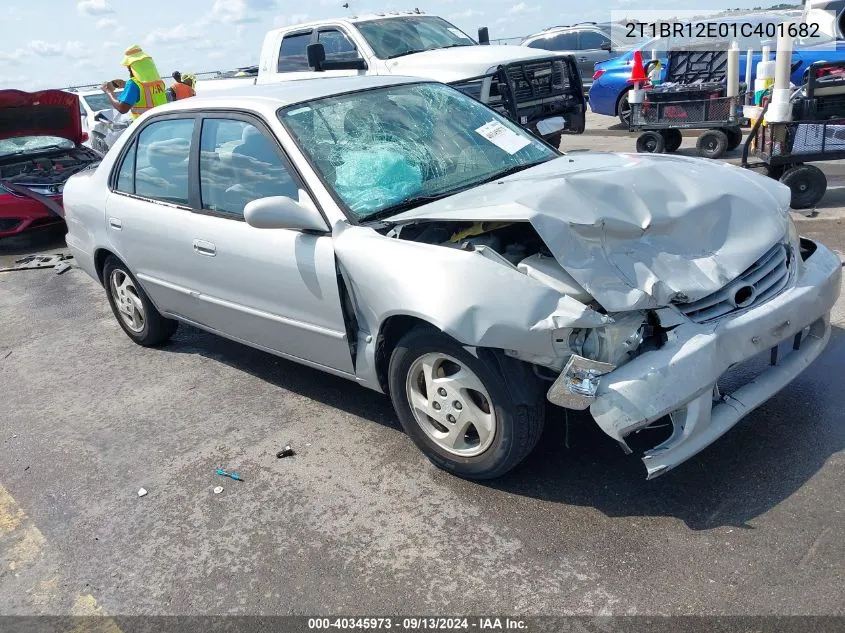 2001 Toyota Corolla Le VIN: 2T1BR12E01C401682 Lot: 40345973