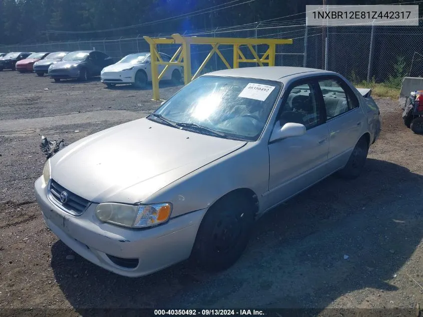 1NXBR12E81Z442317 2001 Toyota Corolla Le