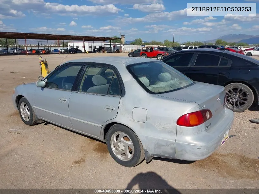 2001 Toyota Corolla Le VIN: 2T1BR12E51C503253 Lot: 40453898