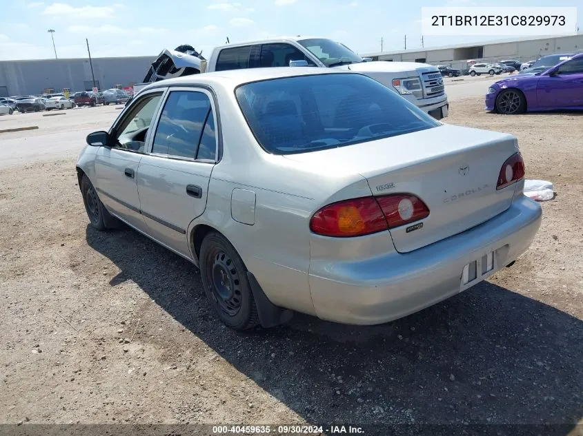 2001 Toyota Corolla Ce/Le/Sport VIN: 2T1BR12E31C829973 Lot: 40459635