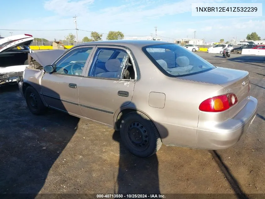 2001 Toyota Corolla Ce VIN: 1NXBR12E41Z532239 Lot: 40713550