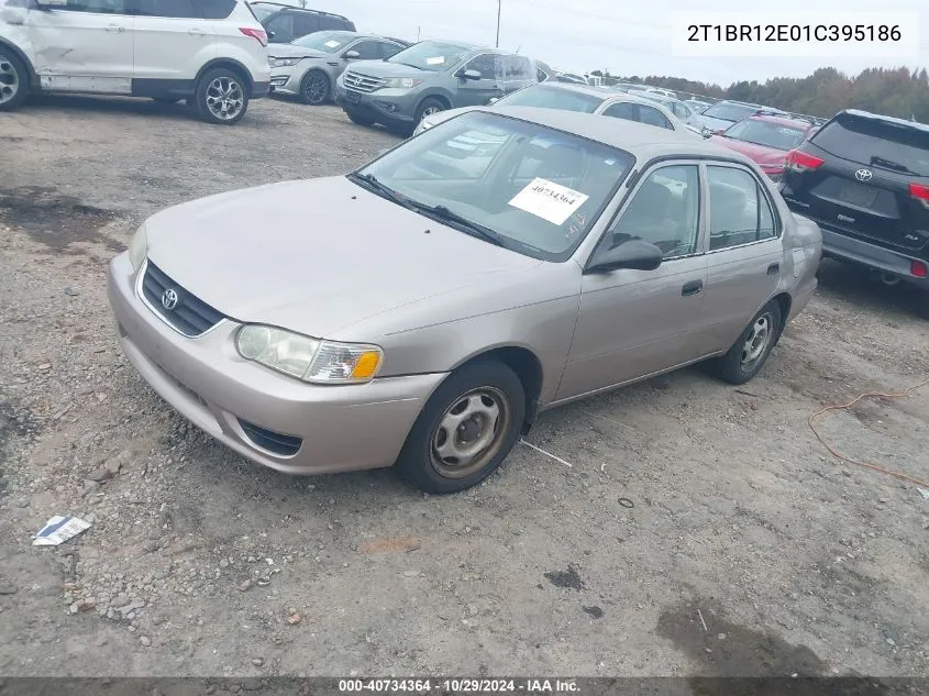 2001 Toyota Corolla Ce VIN: 2T1BR12E01C395186 Lot: 40734364