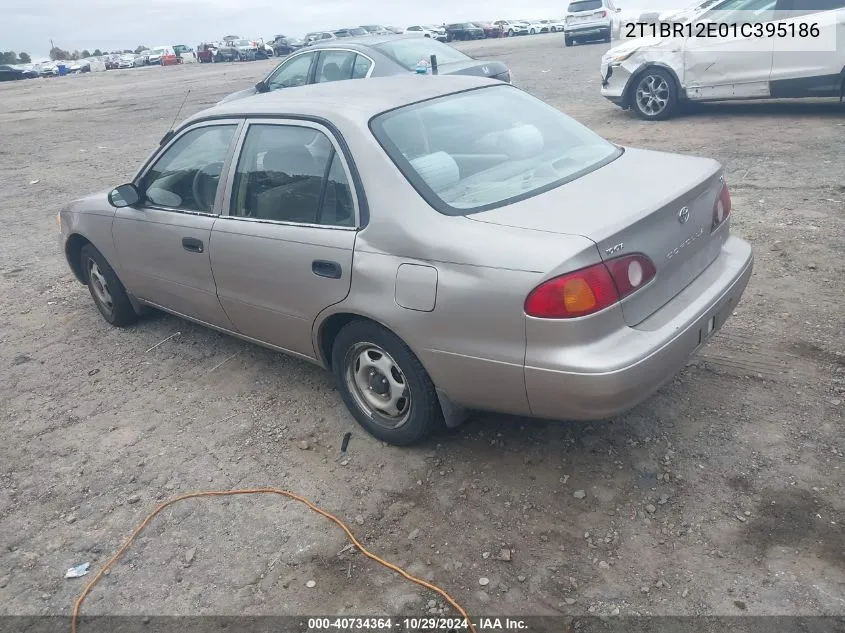 2001 Toyota Corolla Ce VIN: 2T1BR12E01C395186 Lot: 40734364