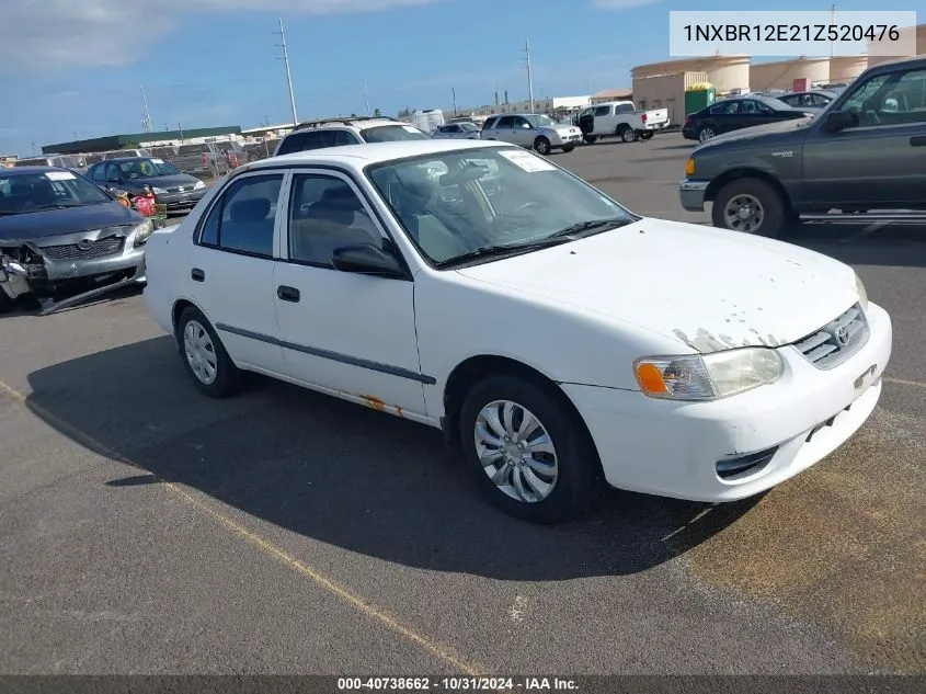 2001 Toyota Corolla Ce VIN: 1NXBR12E21Z520476 Lot: 40738662