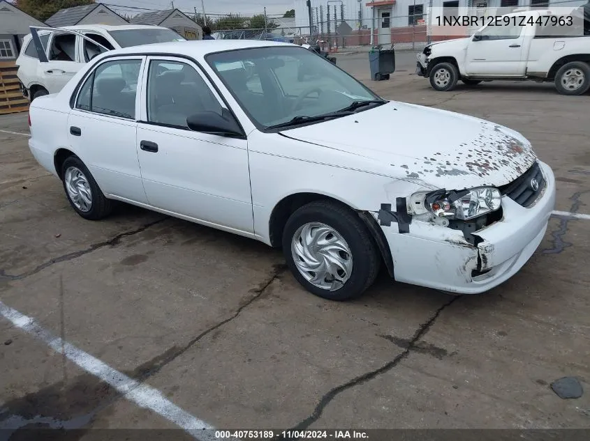 2001 Toyota Corolla Ce VIN: 1NXBR12E91Z447963 Lot: 40753189