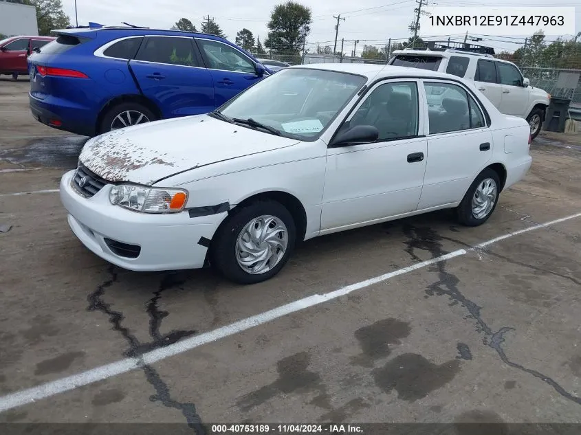 2001 Toyota Corolla Ce VIN: 1NXBR12E91Z447963 Lot: 40753189