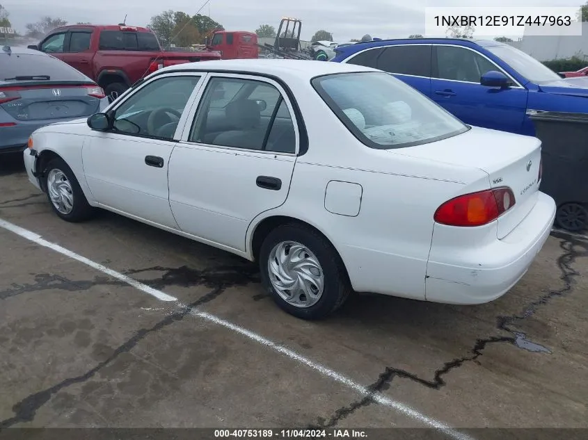 2001 Toyota Corolla Ce VIN: 1NXBR12E91Z447963 Lot: 40753189