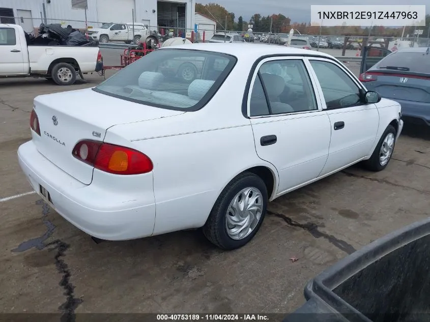 2001 Toyota Corolla Ce VIN: 1NXBR12E91Z447963 Lot: 40753189