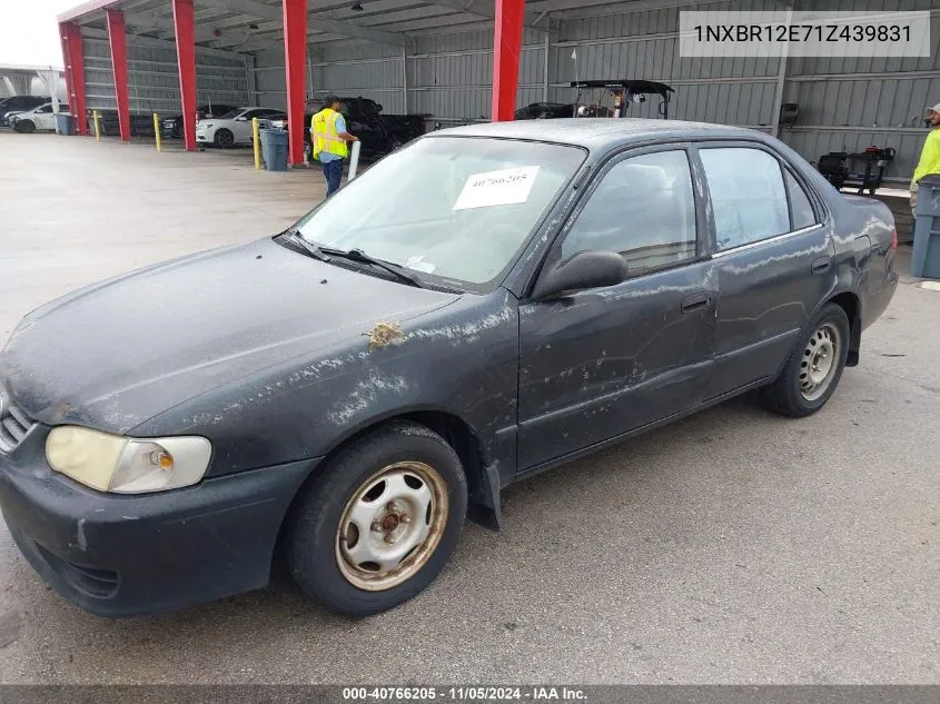 2001 Toyota Corolla Ce VIN: 1NXBR12E71Z439831 Lot: 40766205