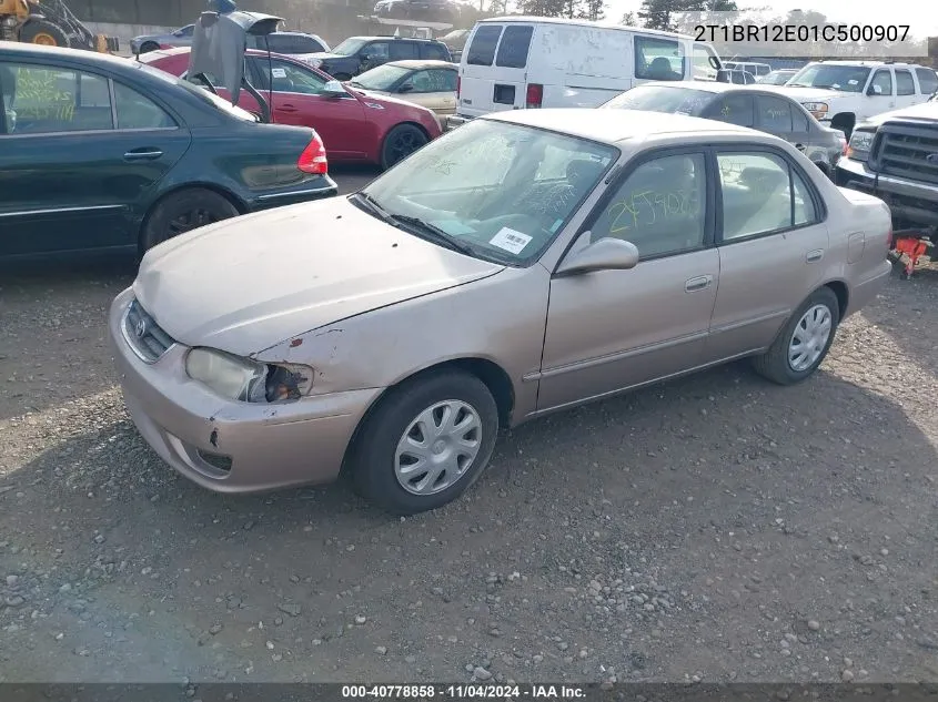 2001 Toyota Corolla Le VIN: 2T1BR12E01C500907 Lot: 40778858