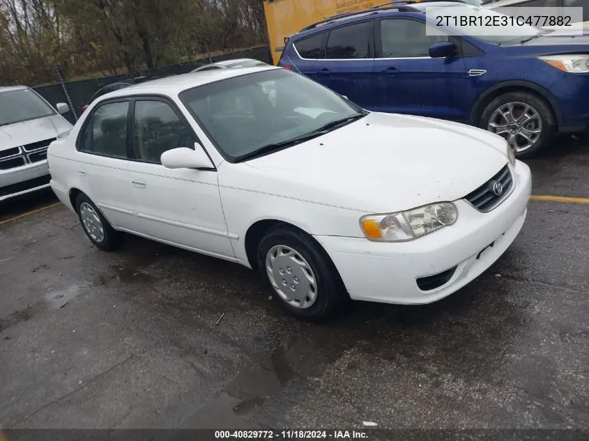 2001 Toyota Corolla Ce/Le/S VIN: 2T1BR12E31C477882 Lot: 40829772