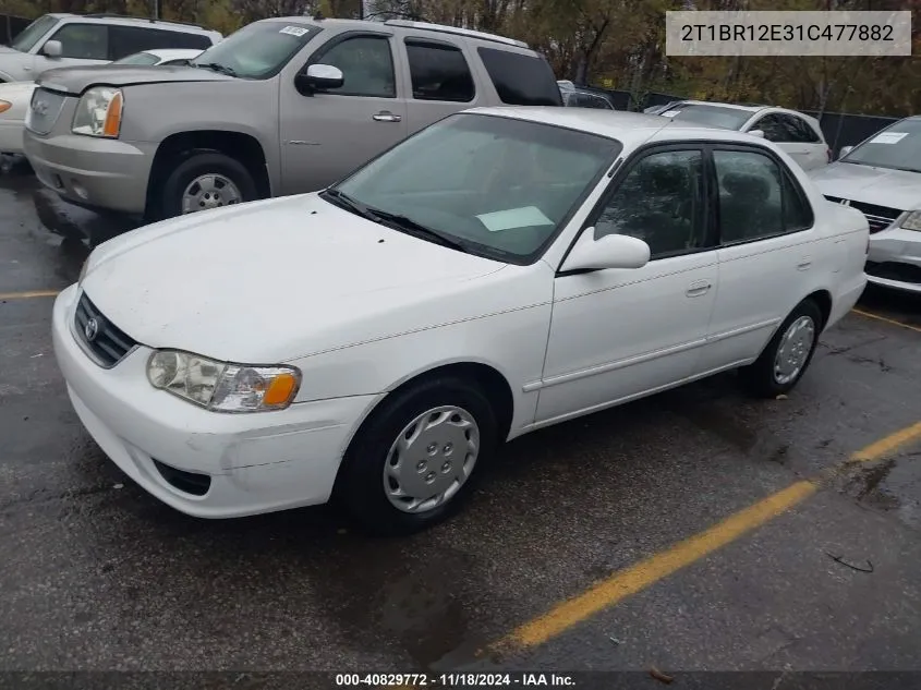 2001 Toyota Corolla Ce/Le/S VIN: 2T1BR12E31C477882 Lot: 40829772